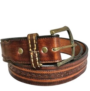 Leegin Men's Brown Leather Belt